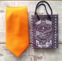 Стильный оранжевый галстук