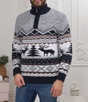 Мужской свитер с замком Норги