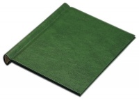 Папка-переплет с металлической пластиной, зеленый